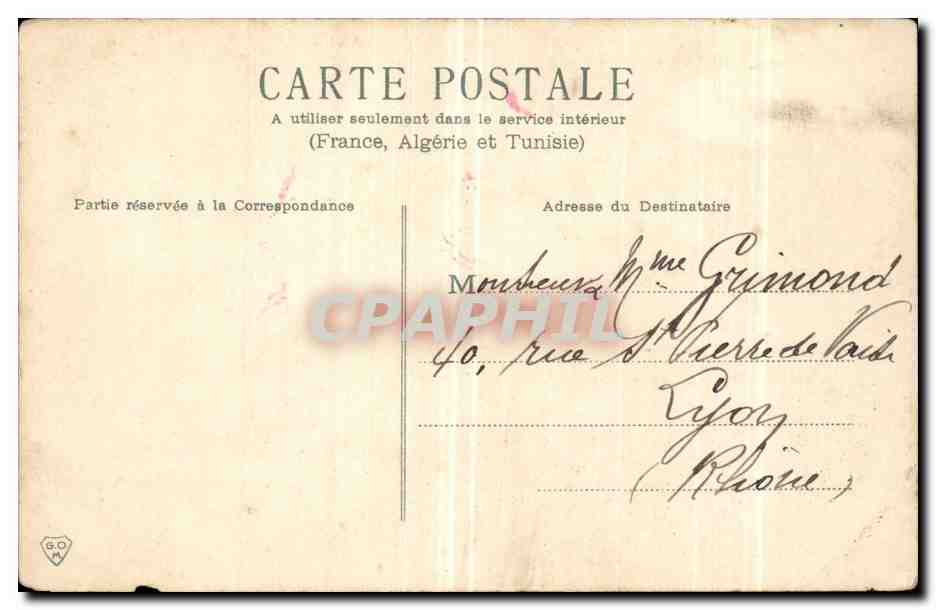 CPA Paris Notre Dame — Verso
