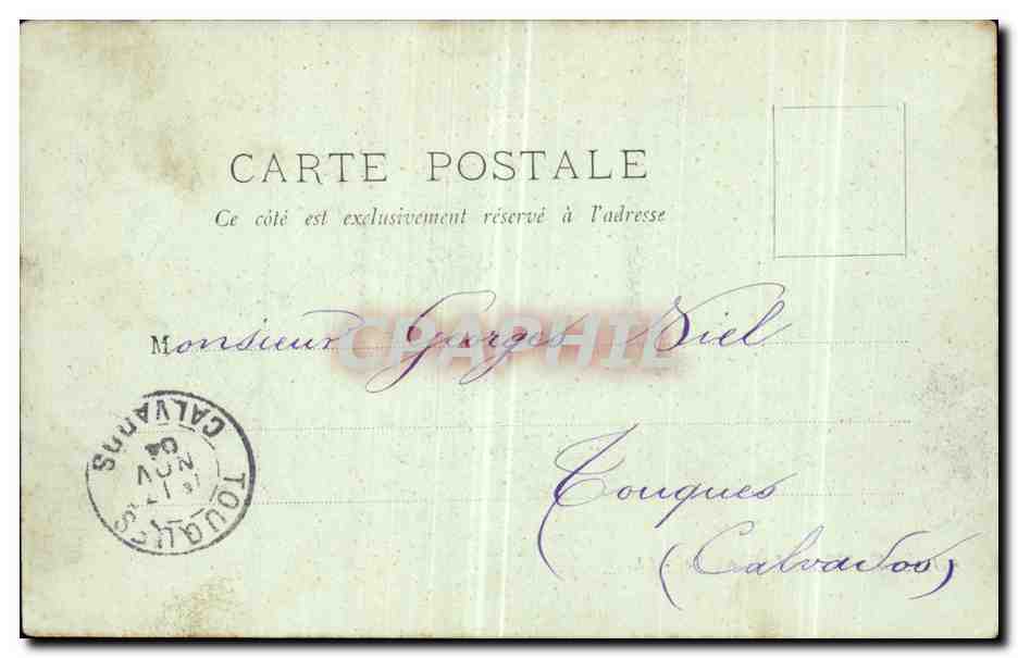 CPA Paris Le Trocadero — Verso
