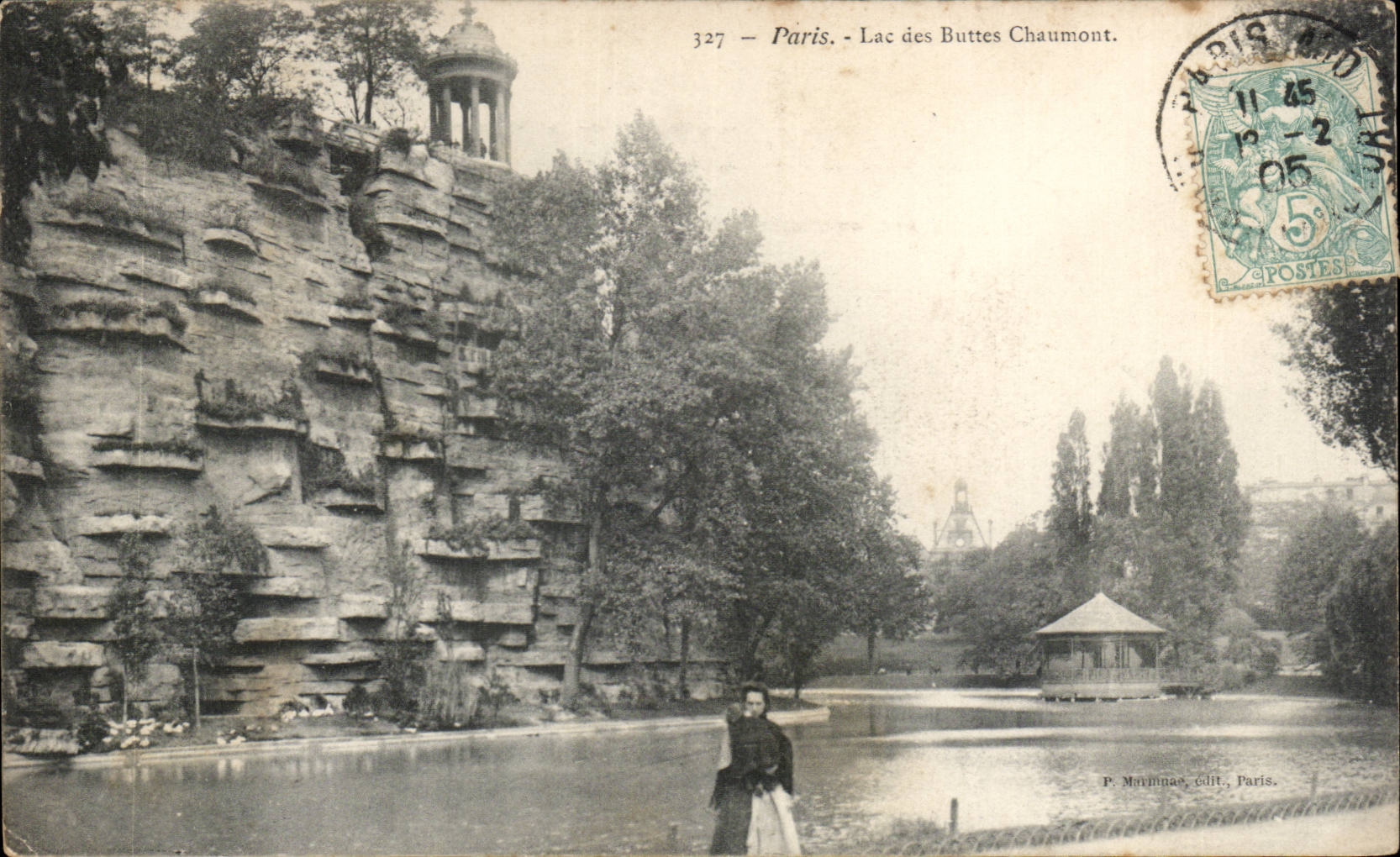 CPA Paris Lac des Buttes Chaumont