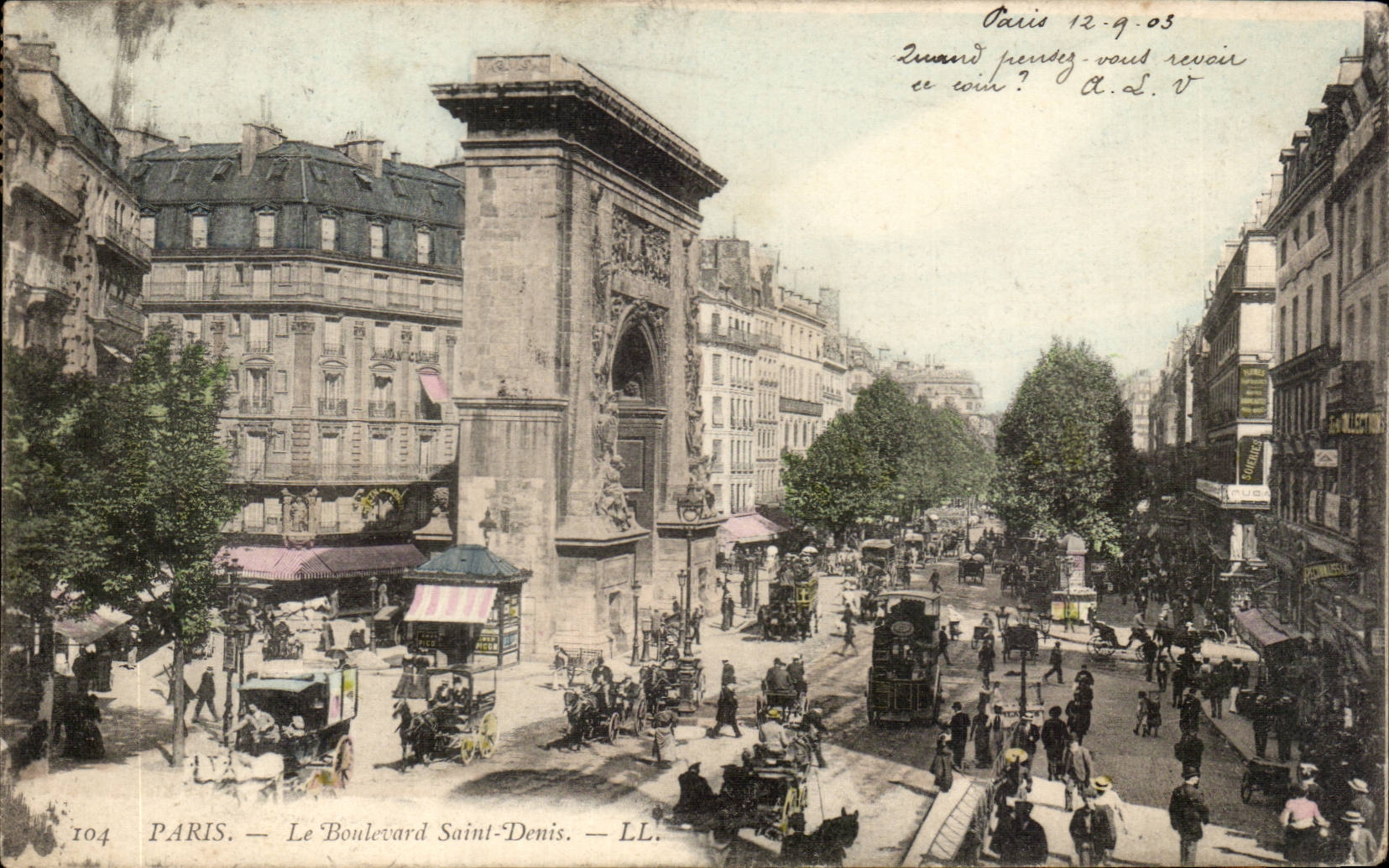 CPA Paris Boulevard Saint DEnis
