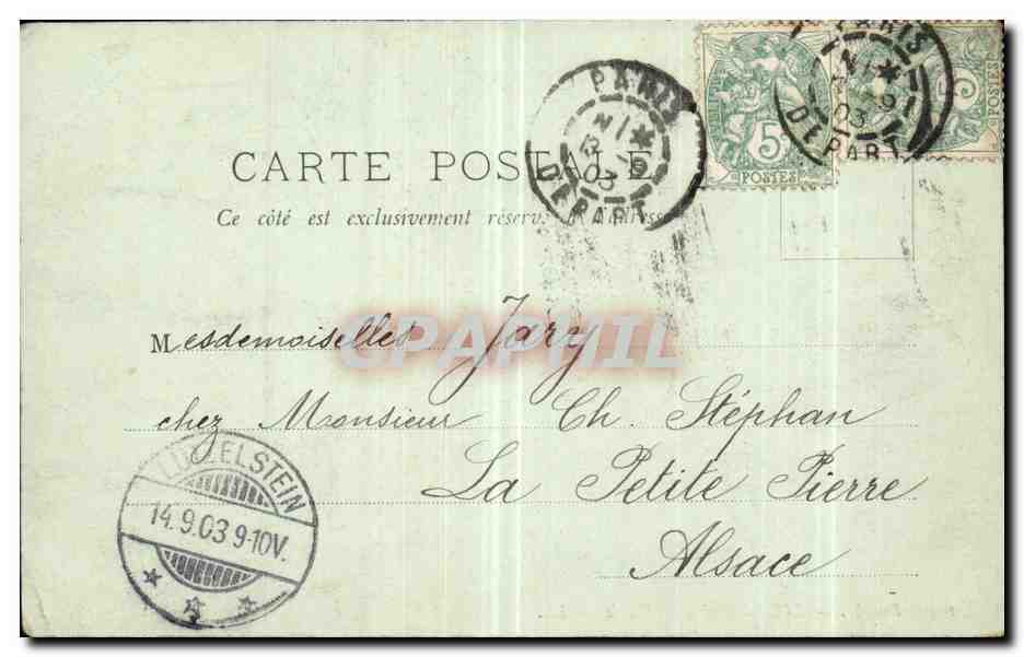 CPA Paris Boulevard Saint DEnis — Rückseite