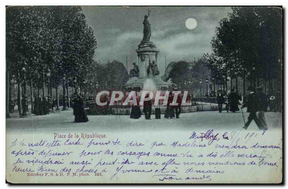 CPA Paris place de la Republique