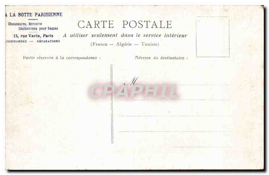 CPA Paris Bords de la Seine — Rückseite