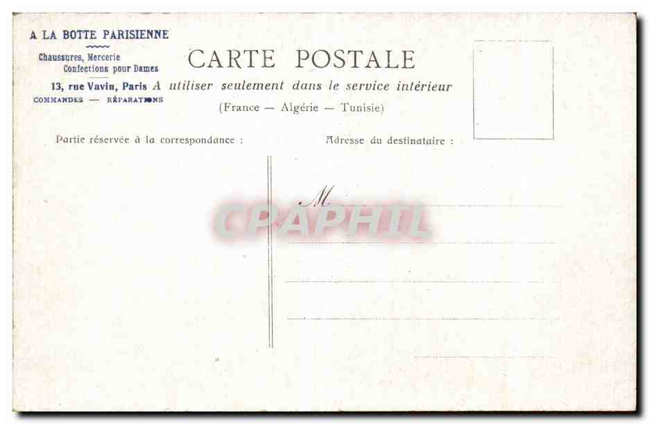 CPA Paris Bords de la Seine — Rückseite