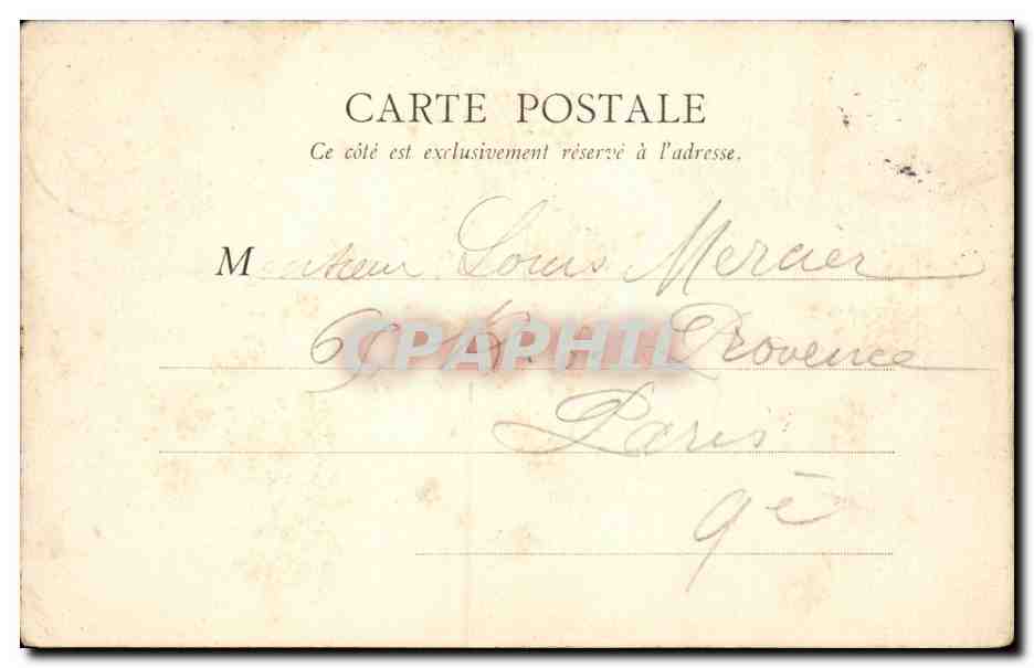 CPA Paris Porte Saint Martin — Verso