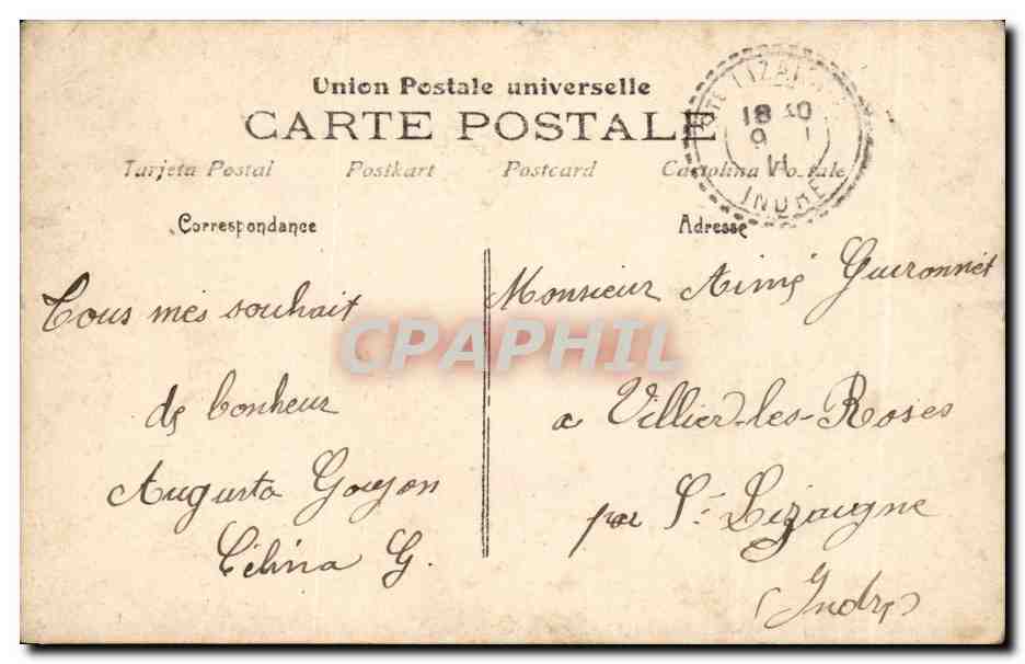 CPA Fantaisie Femme — Verso