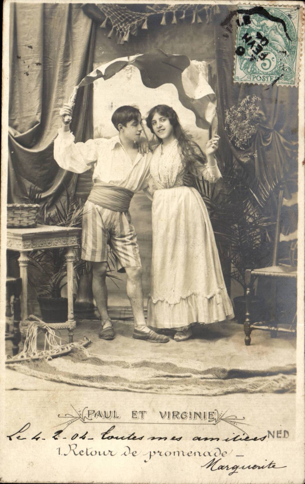 Paul et Virginie — Retour de promenade — NED