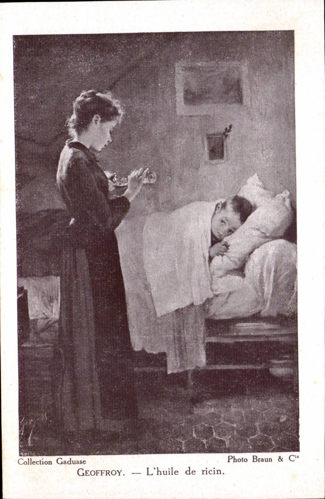 CPA Geoffroy L'huile de ricin Sante Docteur