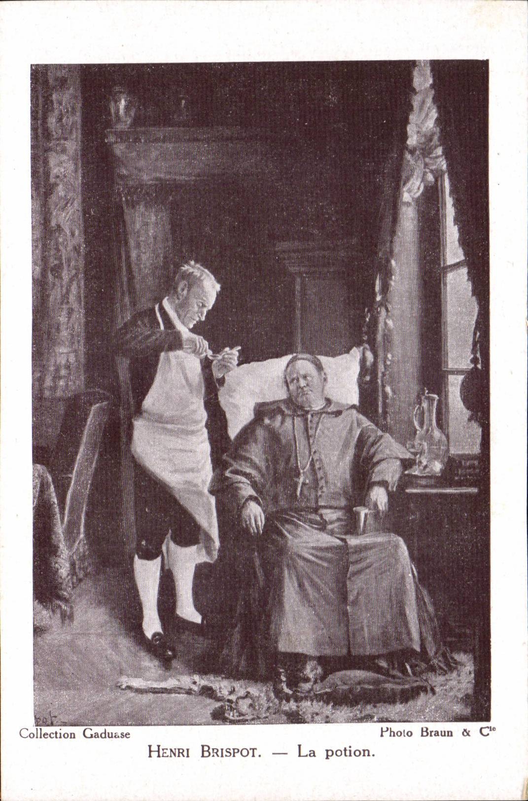 CPA Henri Brispot la potion Sante Docteur