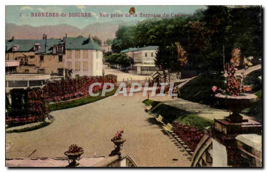 Bagnères-de-Bigorre — Vue prise de la Terrasse du Casino — éditeur BB