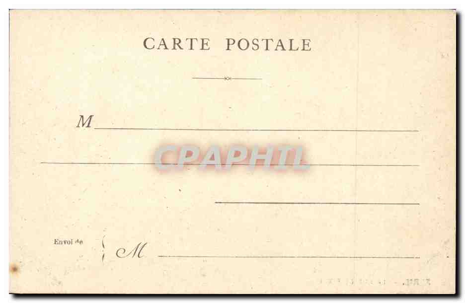 CPA Paris Rue de Rivoli — Rückseite