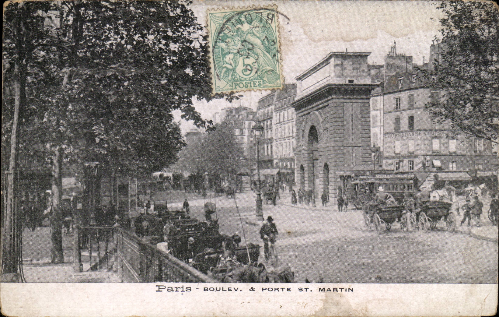 CPA Paris Boulevard et Porte St Martin
