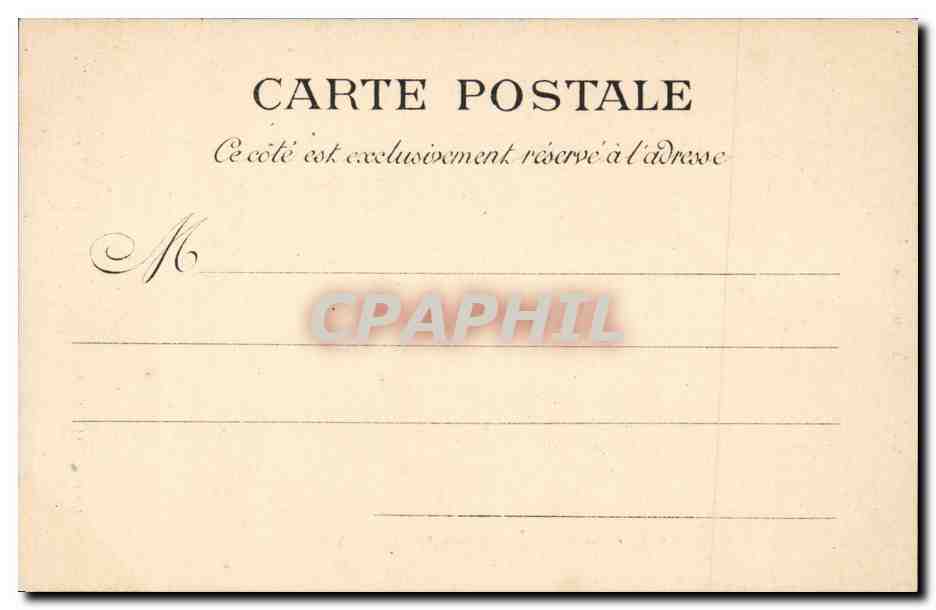 CPA Paris Monument de Gambetta ( place du CArrousel ) — Verso