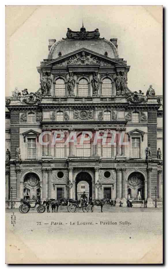 CPA Paris Le Louvre Pavillon de Sully 