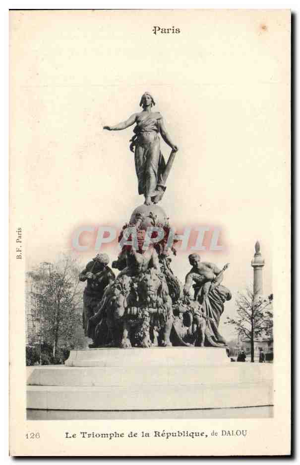 CPA Paris Le triomphe de la Republique de DAlou