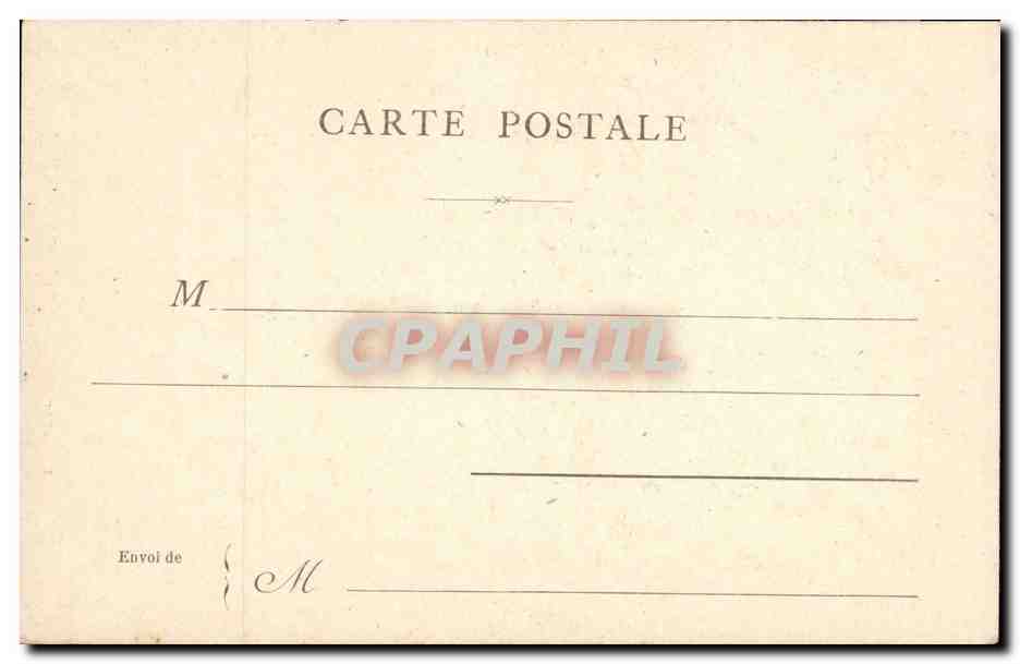 CPA Paris Monument de Gambetta — Verso