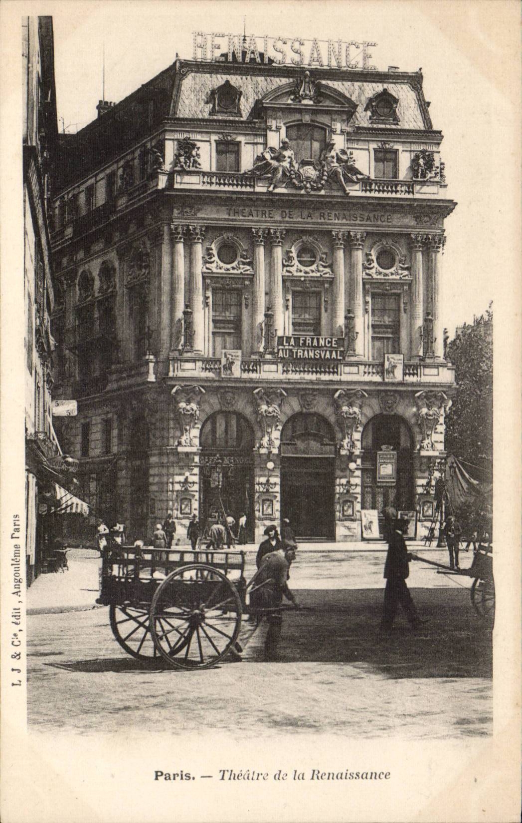 CPA Paris Theatre de la Renaissance ( la France au Transvaal )