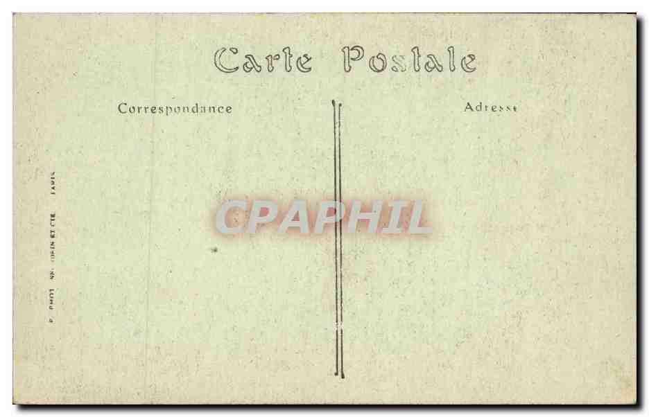 CPA Paris Notre Dame La nef — Verso