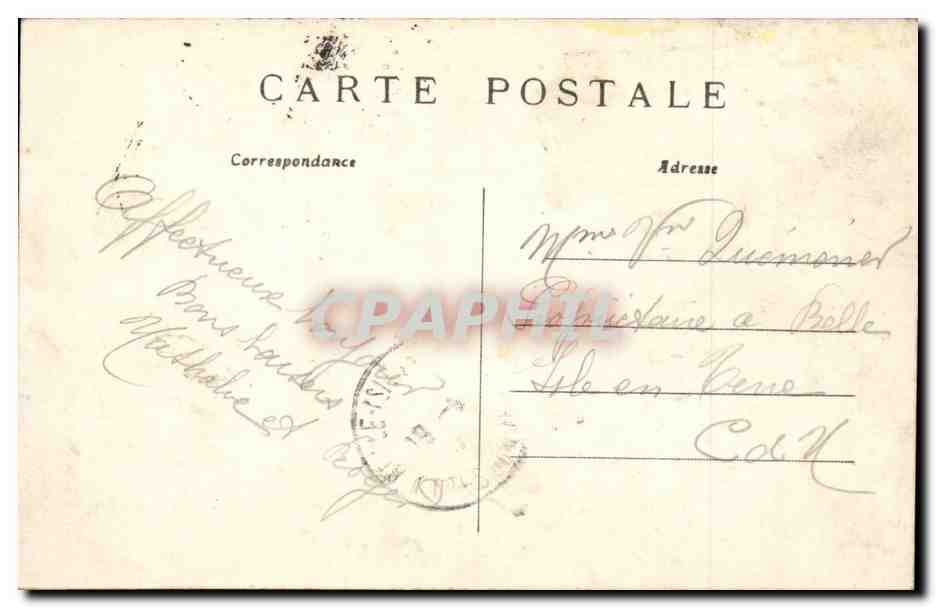 CPA Paris Le Louvre et les jardins du Carrousel — Verso