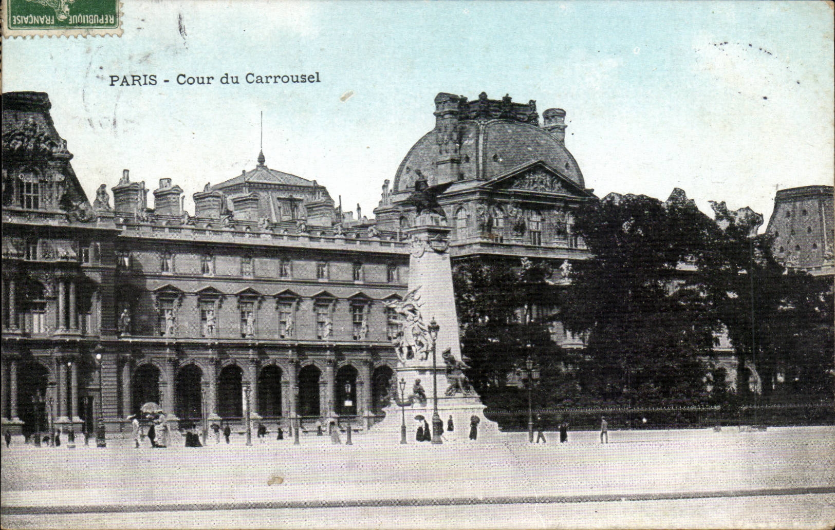 CPA Paris Cour du Carrousel