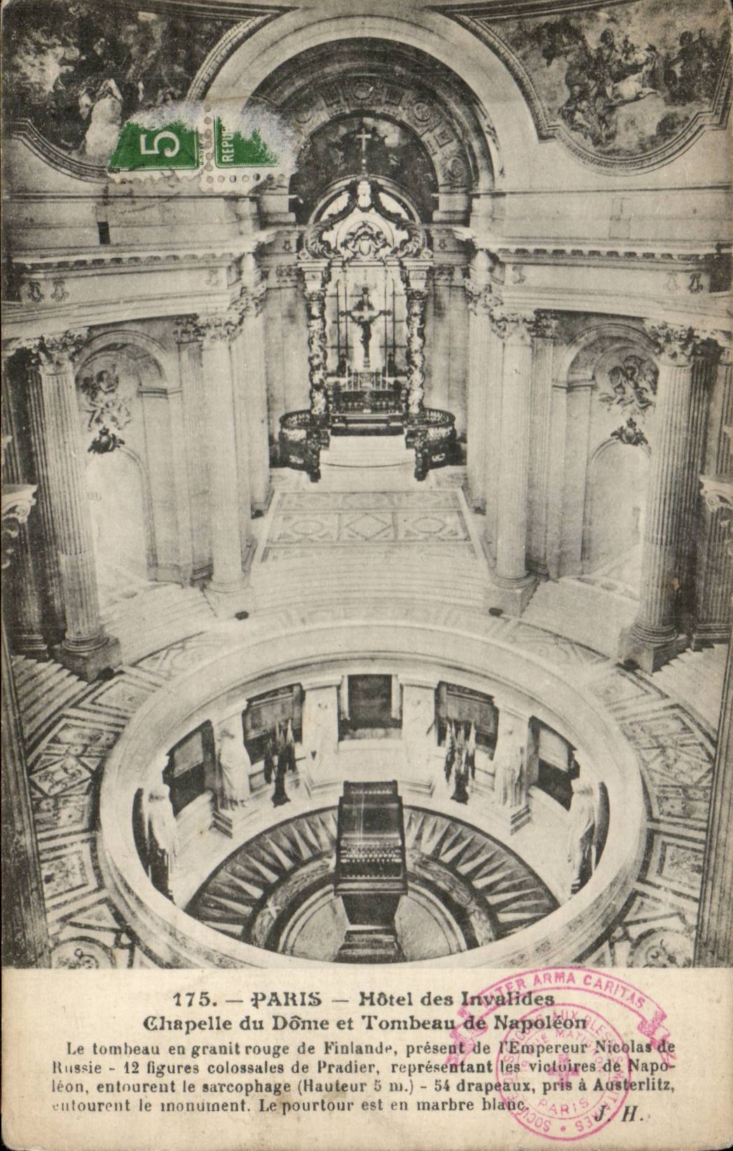 CPA Paris Hotel des invalides Chapelle du dom et tombeau de Napoleon