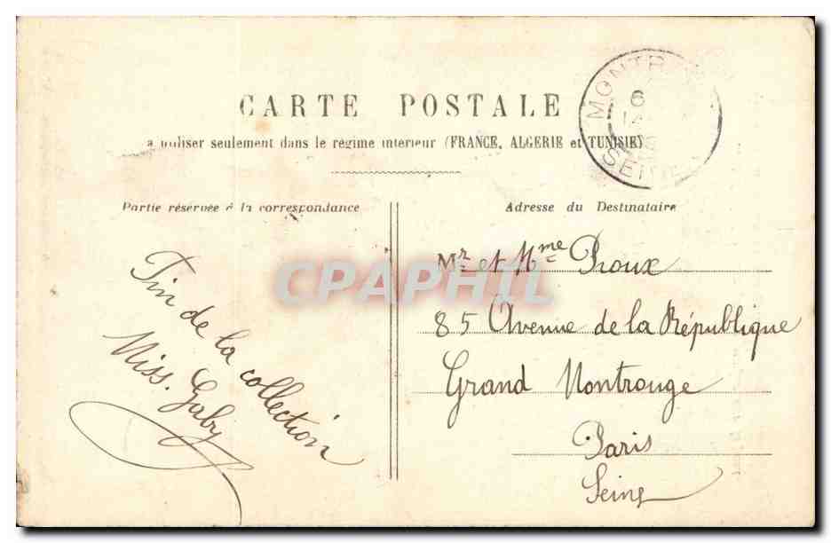 CPA Fantaisie Enfant petit marin — Verso