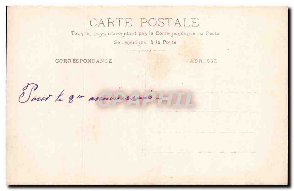 CPA Fantaisie Femme Quel bonheur — Rückseite