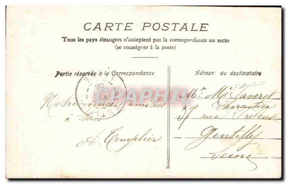 CPA Fantaisie Enfant cueillies pour vous — Verso