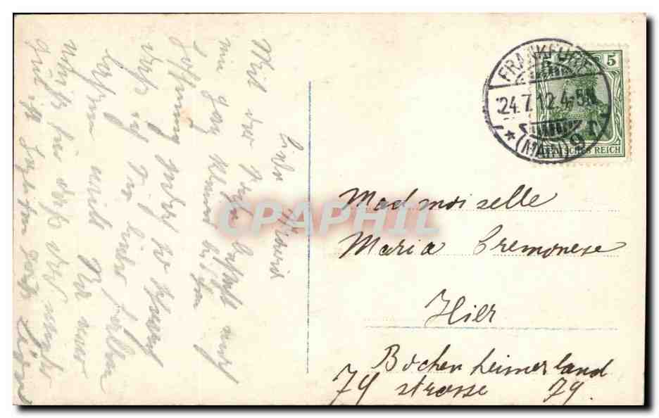 CPA Fantaisie Femme Mariechen — Verso