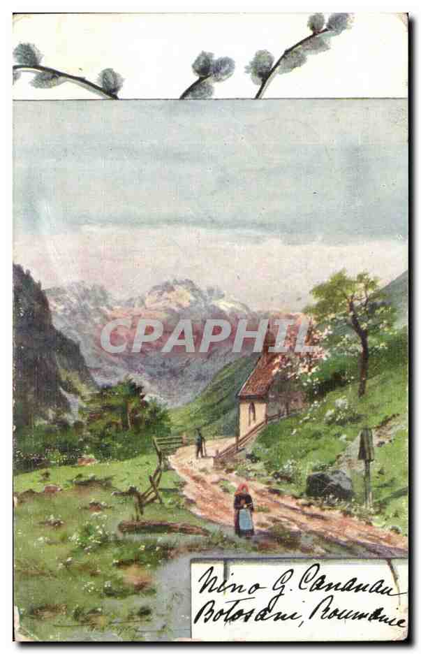 CPA Fantaisie paysage