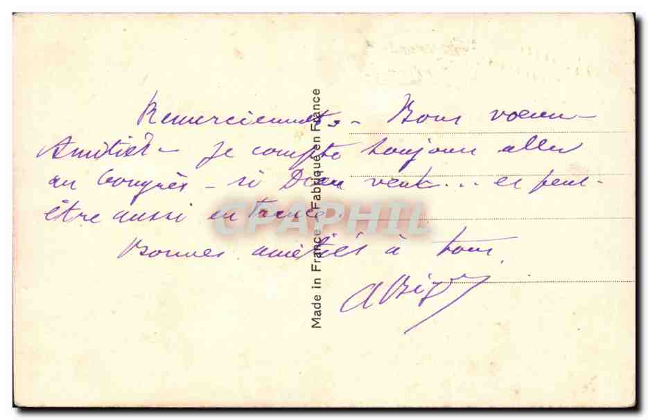CPA Fantaisie Bonne annee — Verso