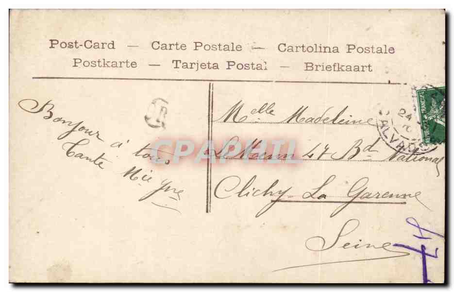 CPA Fantaisie Enfant Bonnes paques EAster — Verso