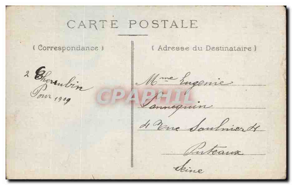 CPA Fantaisie Enfants Heureux anniversaire — Rückseite