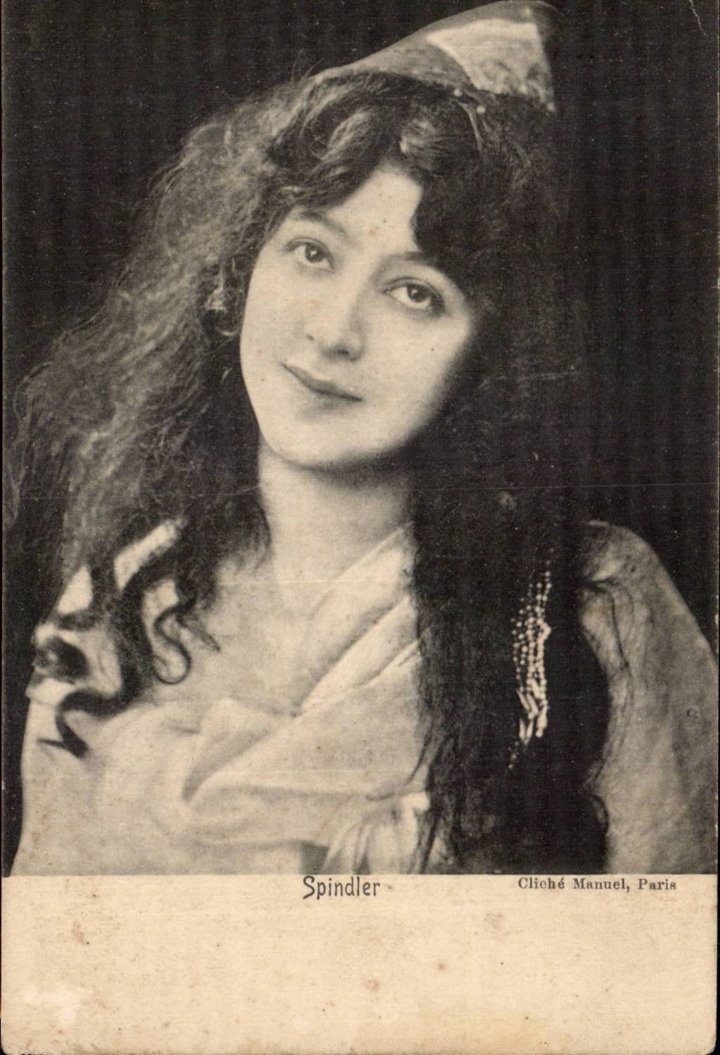 CPA Fantaisie Femme Spindler