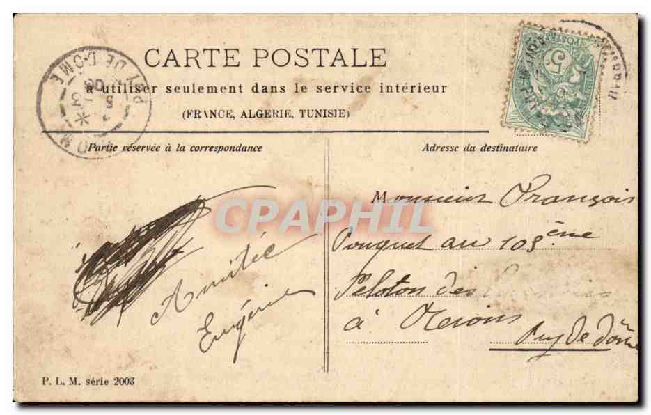 CPA Fantaisie Femme Spindler — Rückseite