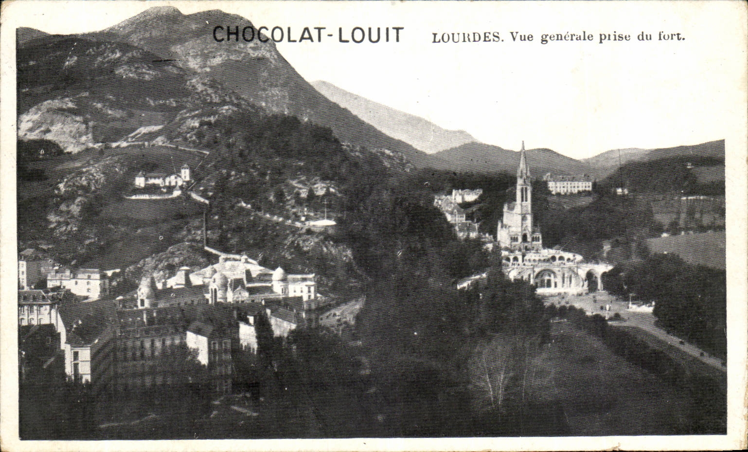 Lourdes CPA Vue generale prise du fort