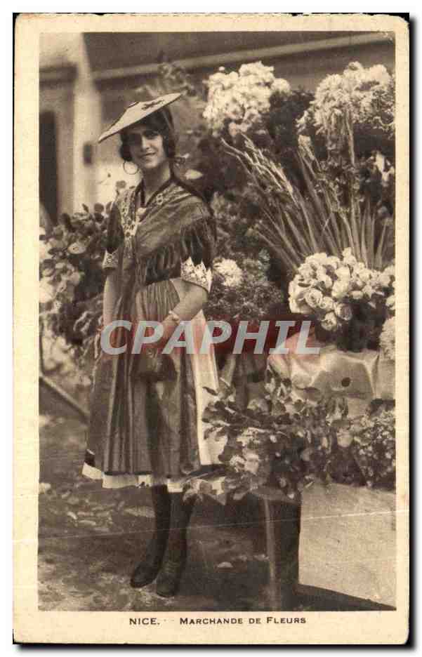 CPA Nice Marchande de fleurs 