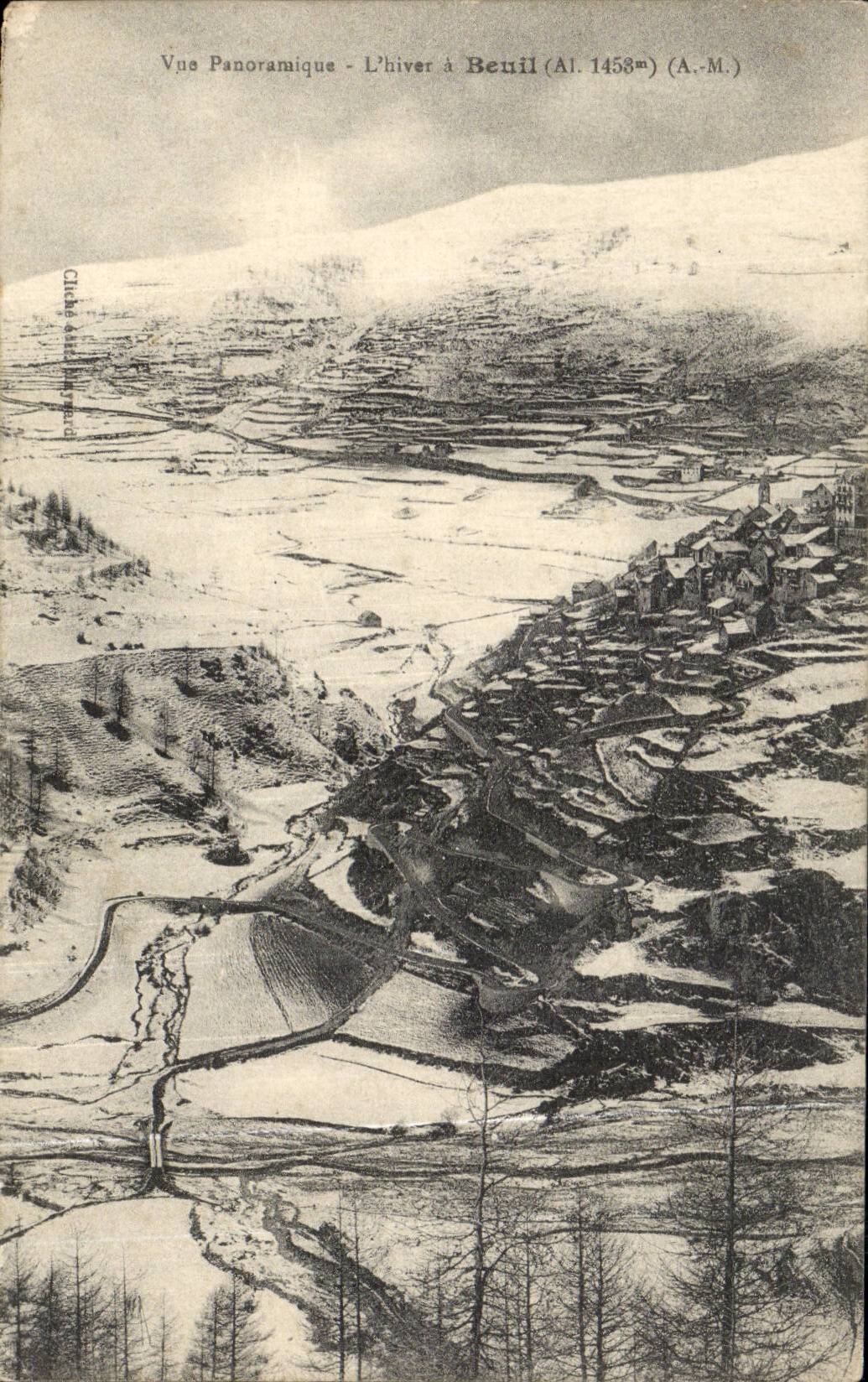 CPA Vue panoramique L'hiver a Beuil