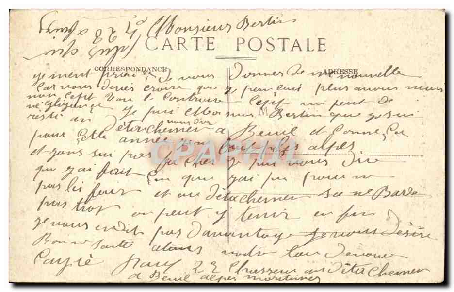 CPA Vue panoramique L'hiver a Beuil — Rückseite
