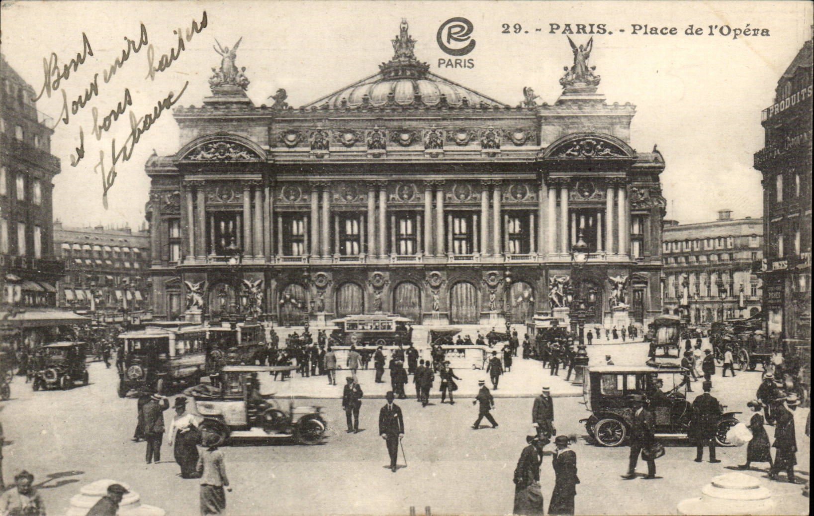 Paris CPA Place de l'opera