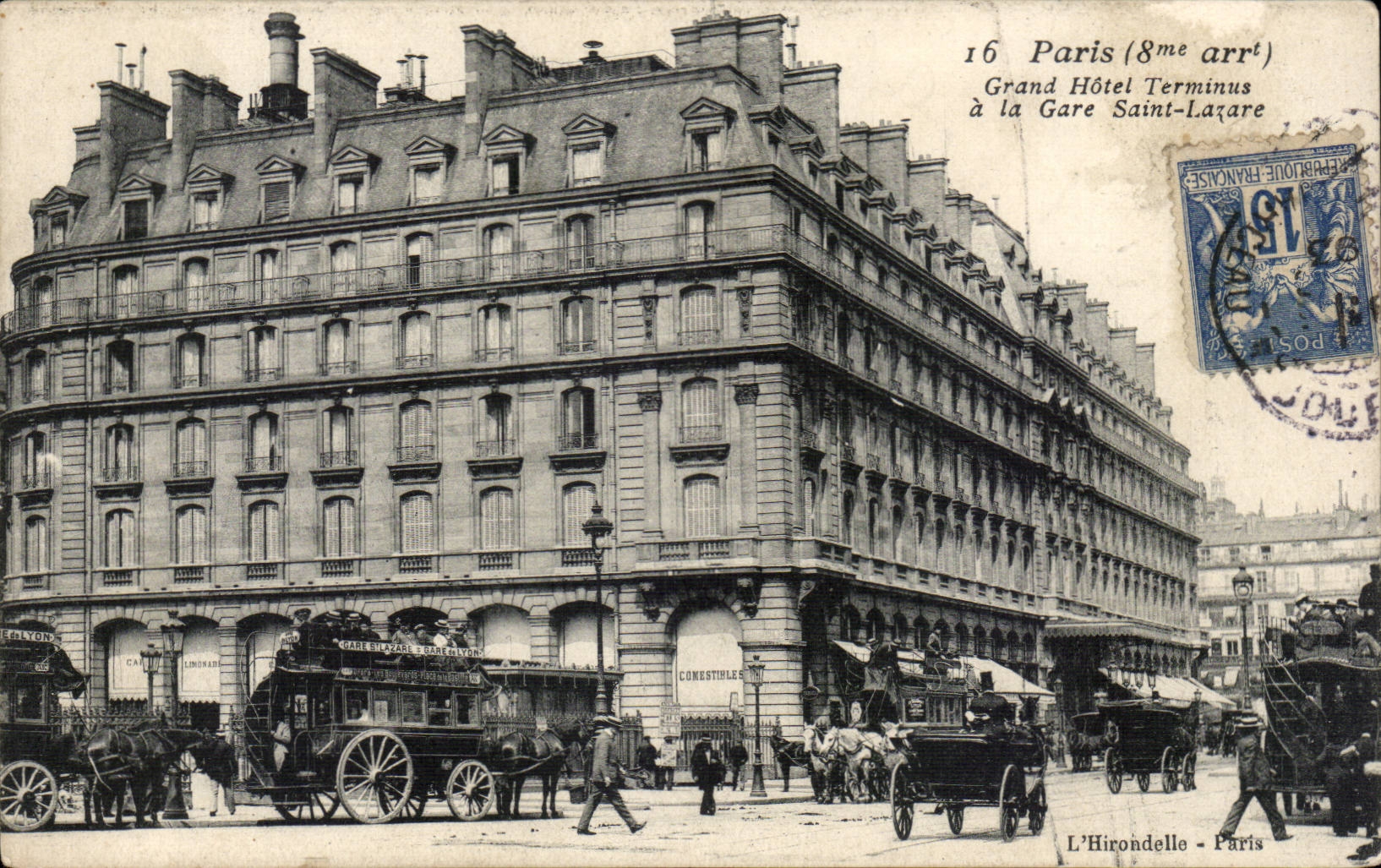 Grand Hôtel Terminus an der Gare Saint-Lazare — Paris (8. Arrondissement) — L'Hirondelle - Paris