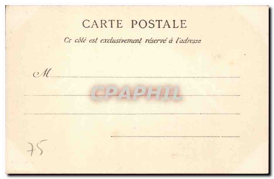 Paris CPA Boulevard du palais — Rückseite