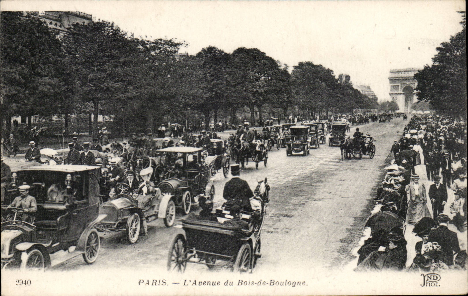 Paris CPA Avenue du Bois de boulogne