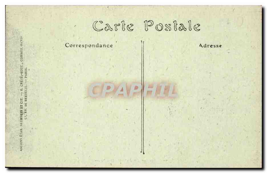 Paris CPA Avenue du Bois de boulogne — Verso