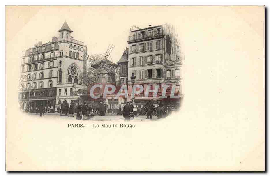 Paris CPA Le moulin rouge ( redmill )