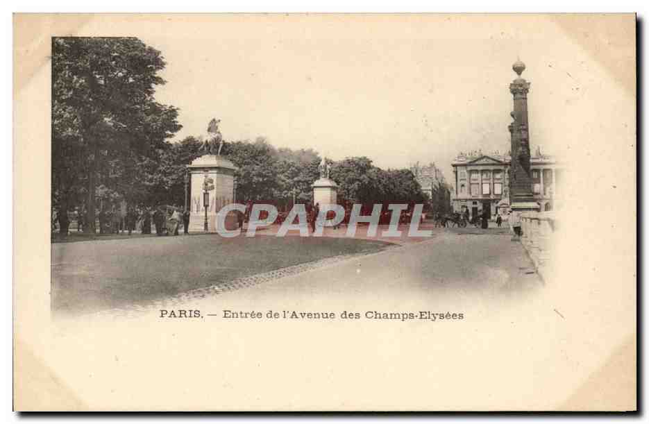 Paris CPA Entree de l'avenue des Champs Elysees