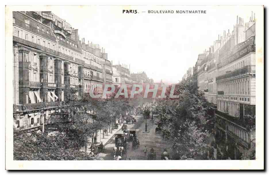 Paris CPA Boulevard Montmartre
