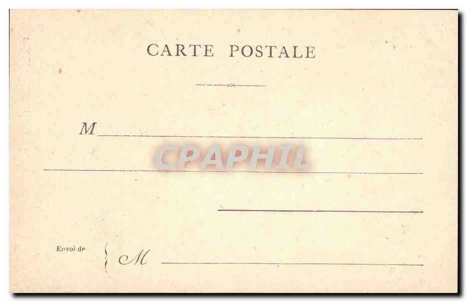 Paris CPA Le Pantheon — Verso