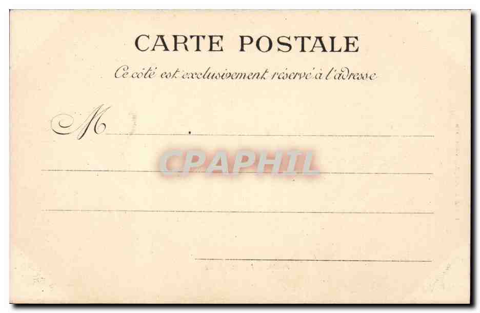 Paris CPA La madeleine — Verso