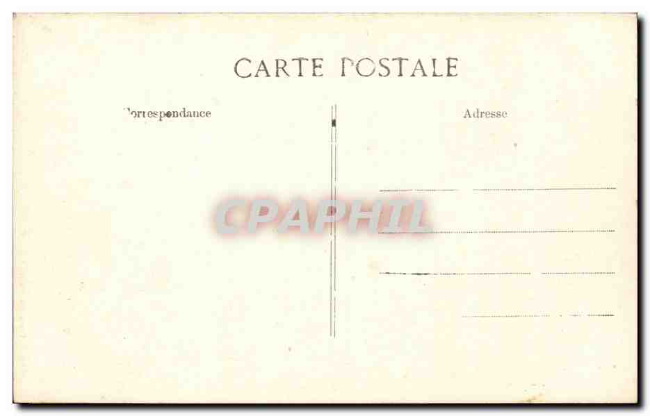 Paris CPA Dessin de buffet Meuble Rue des Beaux Arts — Verso